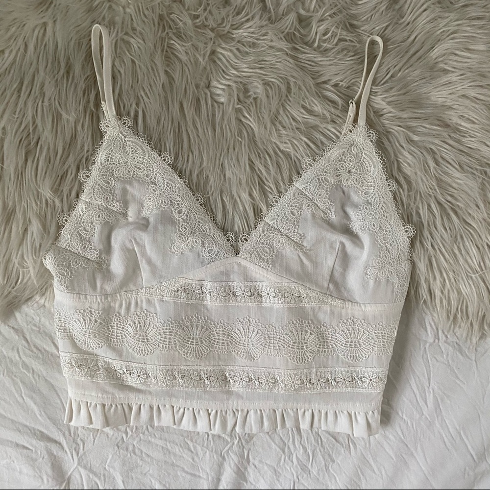 never worn Embroidered tank top